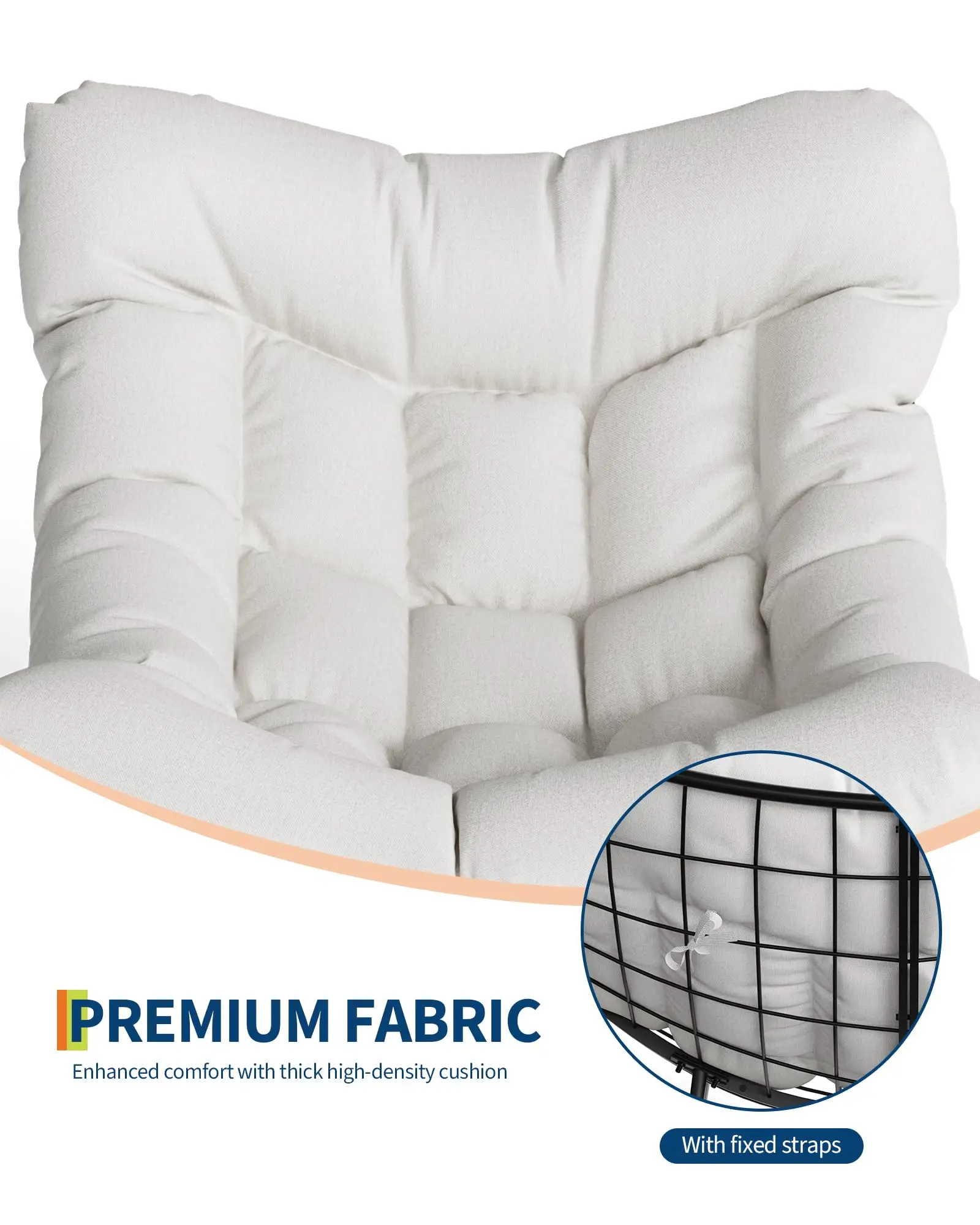 Bujany fotel ogrodowy – z metalową ramą, do ogrodu i na balkon